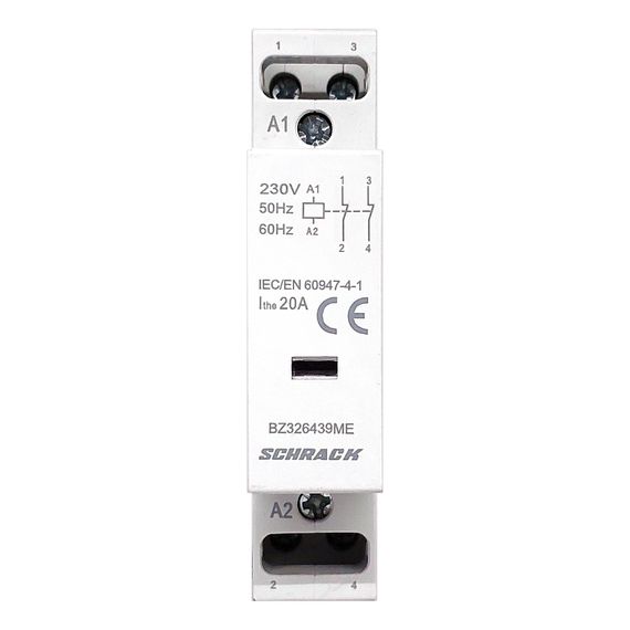 Контактор модульный 20A 2NC 230VAC Schrack Technik BZ326439ME