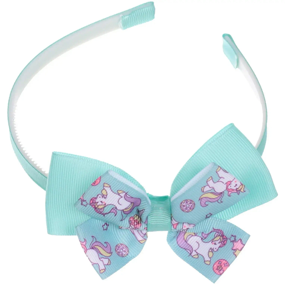 Ободок для волос детский на блистере «Rapunzel- Unicorn», микс 6 цветов, 1 см