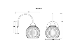 Бра MyFar Flora MR2270-1W