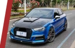 Карбоновый капот для AUDI A3 S3 RS3 2013 - 2020 Ауди
