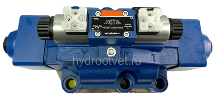 4WEH32G6X/6EG24N9ETK4/B10 - Гидрораспределитель с электроуправлением Ду32 схема G (64), напряжение G24, каналы управления ET - X и Y - внутренние