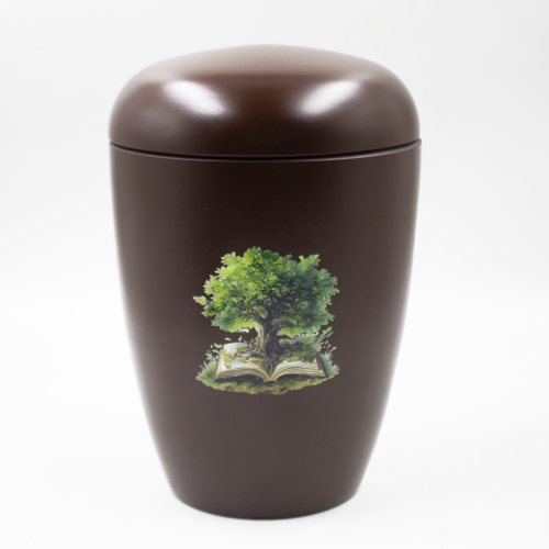 Урна для праха биоразагаемая "Эдем" коричневая