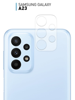 Стекло на камеру ROSCO для Samsung Galaxy A23 оптом (арт. SS-A23-CLEAR-CAM-GLASS)