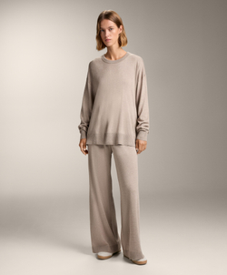 OYSHO Брюки прямого кроя с кашемиром, светло-коричневый