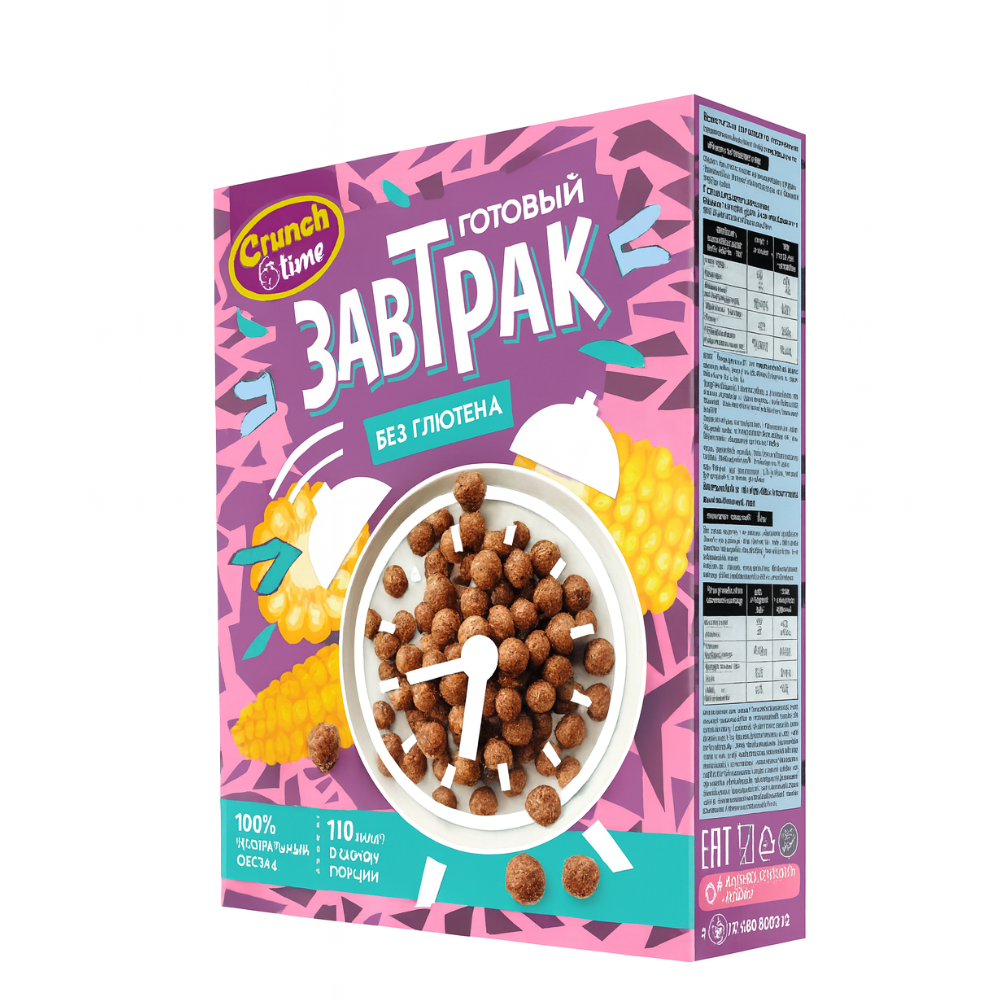 Сухой завтрак Crunch Time без глютена 170 гр