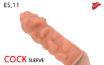 Насадка на фаллос KOKOS Extreme Sleeve 011 M – бугорки, 14,7 см