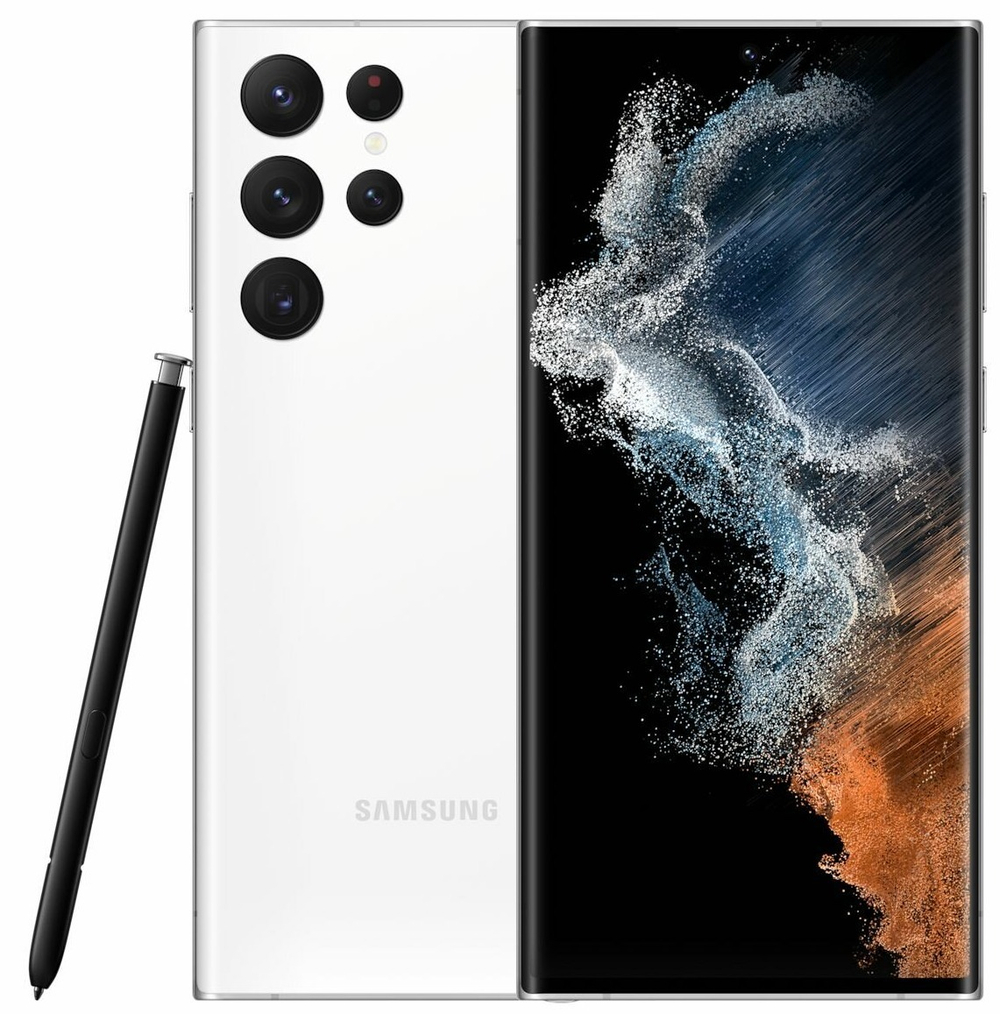 Смартфон Samsung Galaxy S22 Ultra 12 ГБ/512 ГБ (Белый | White)