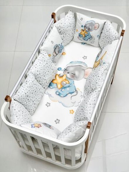 Детское постельное белье BUBO BABY "MILKY DREAMS" для новорожденных 17 предметов