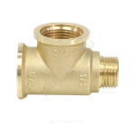 Тройник латунь переходной Ду 20х20х15 (3/4"х3/4"х1/2") ВР/ВР/НР VALFEX VF.134.L.034.034.012