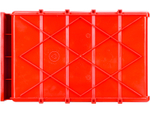 Ящик сплошной 300×185×100 мм, объем 5.55 л., арт.: 6002, красный, код: 10555