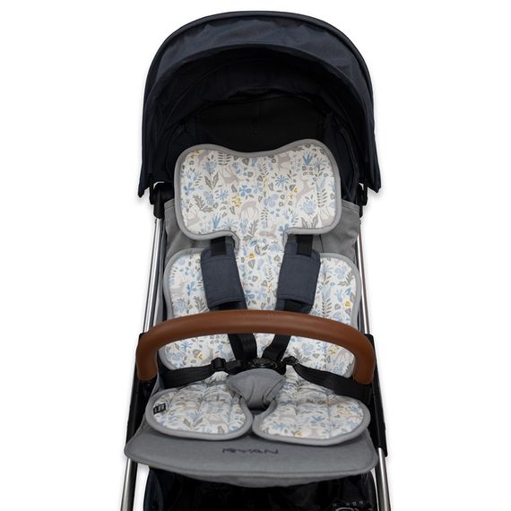 Матрасик стеганый Organic Factory Олень, голубой