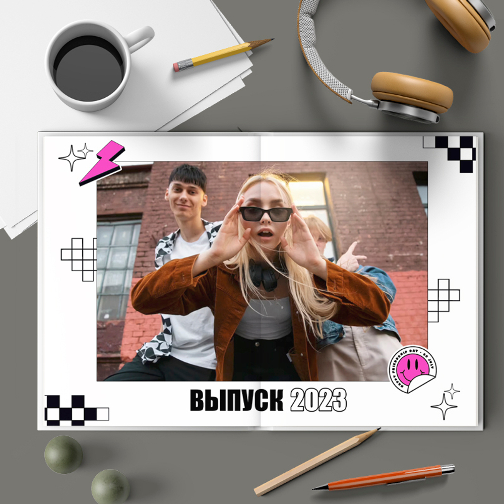 PSD-Шаблон фотокниги "Аниме"