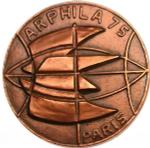 France, Arphila 75 Exposition Philatelic Medal – 1975 Copper