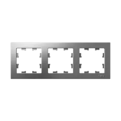 Рамка 3-м AtlasDesign универс. сталь SE ATN000903