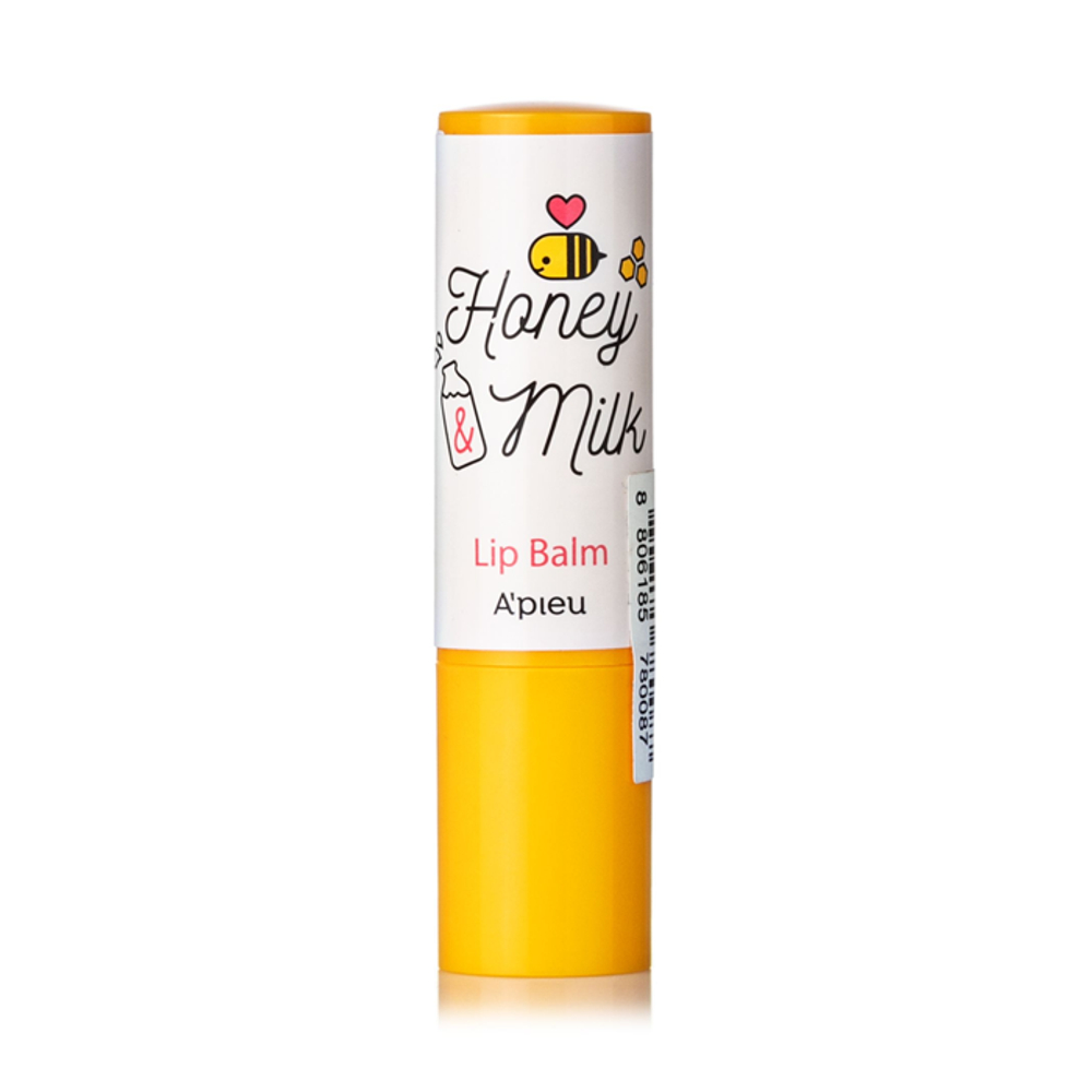 A'Pieu Honey & Milk Lip Balm питательный бальзам для губ с экстрактом меда и молочными протеинами