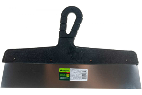 ШПАТЕЛЬ ФАСАДНЫЙ СИБРТЕХ НЕРЖ.СТАЛЬ 350ММ ПЛАСТМАС.РУЧКА 85446