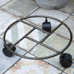 Подставка для цветов на колесиках "Квадрат" малая D=33см М0000024