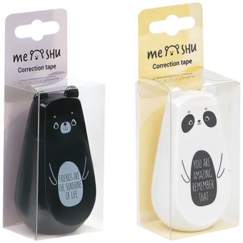 Корректирующая лента MESHU "Cute Friends", 5мм*6м, ПВХ-бокс, ассорт