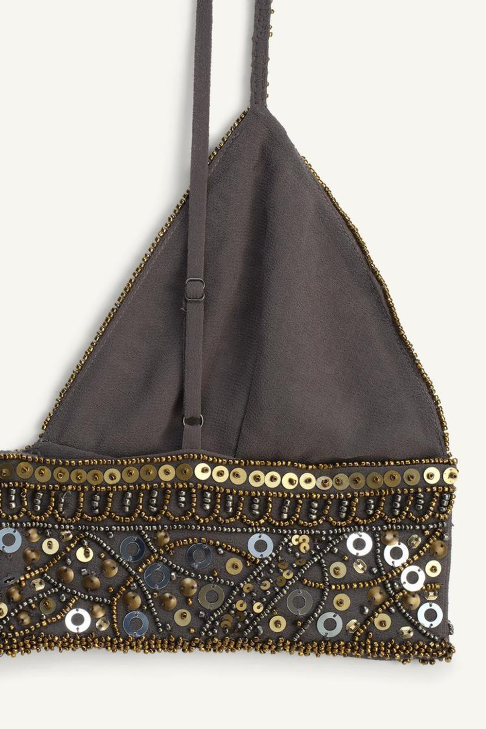 ZARA ТОП С ВЫШИВКОЙ, ЗОЛОТОЙ