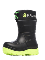 Сапоги детские из ЭВА, утепленные мехом Kaury "Каспер" 1337 У (Черно-зеленый)