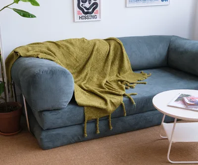 Плед с кисточками, 170х130см