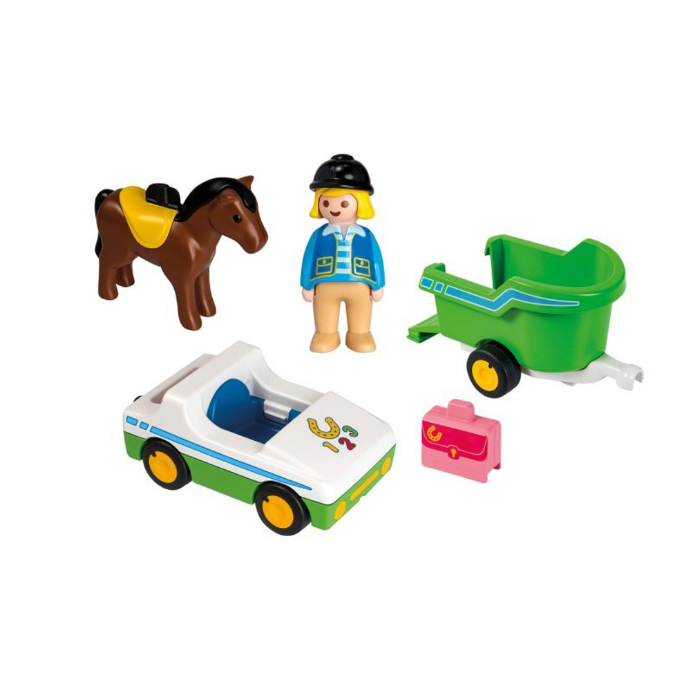 Playmobil - Автомобиль с прицепом для лошадей 70181