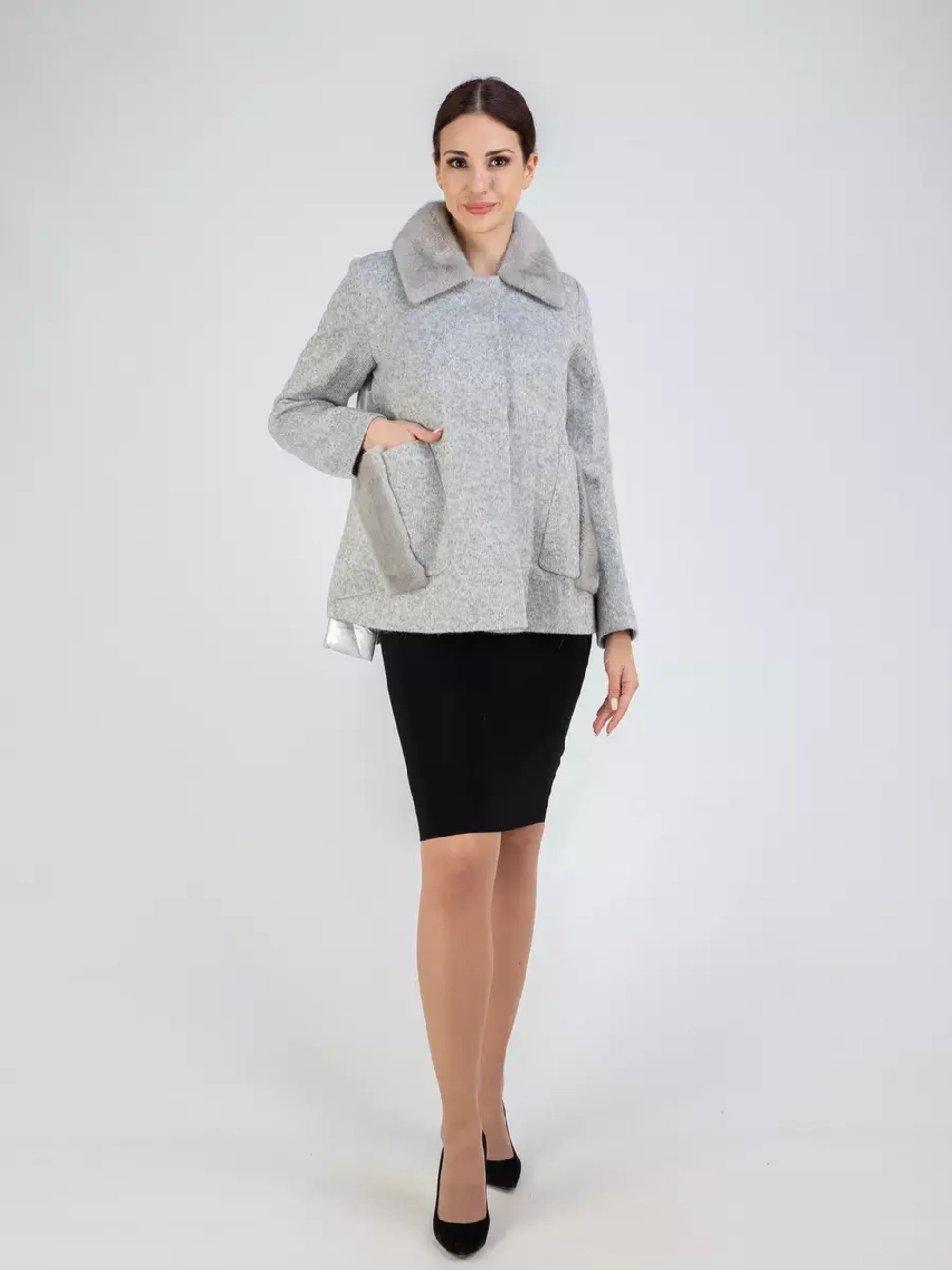 Пальто демисезонное короткое полупальто