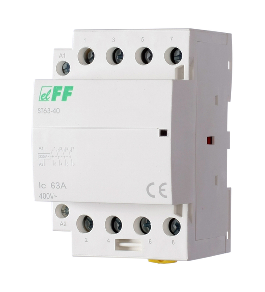 Контактор модульный ST63-40 63А 4NO F&F