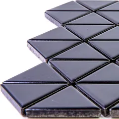 Reno Black matt Мозаика из керамогранита Bonaparte черный темный узор