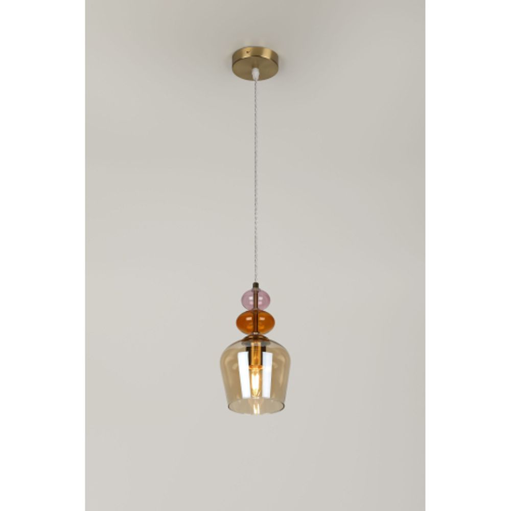 Светильник подвесной (подвес) Rivoli Corina 4114-201 1 х Е27 40 Вт дизайн | Rivoli