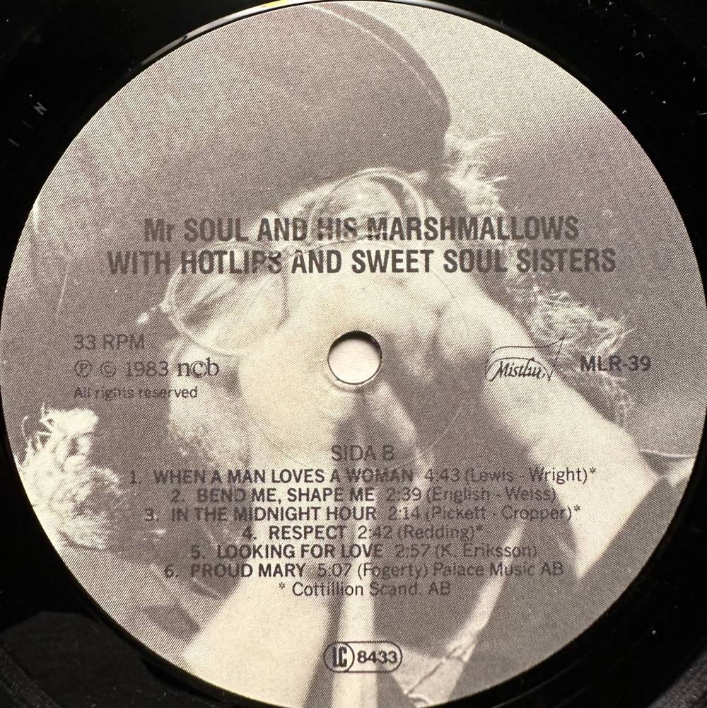 Mr Soul And His Marshmallows With Hotlips And Sweet Soul Sisters - The Soul Sessions Live (Швеция 1983г.) В