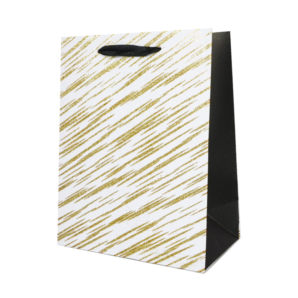 Пакет подарочный "Стиль. Полосы" 18*10*23 см