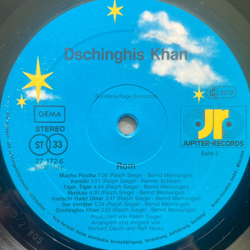 Dschinghis Khan - Rom (Германия 1980г.)