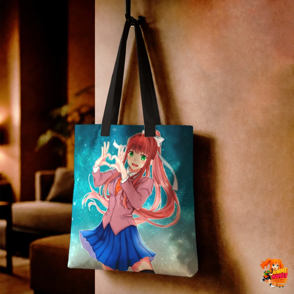 Сумка шоппер с принтом Doki Doki