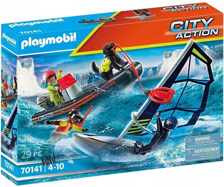 Конструктор Playmobil City Action Cерфер и спасательная шлюпка 70141