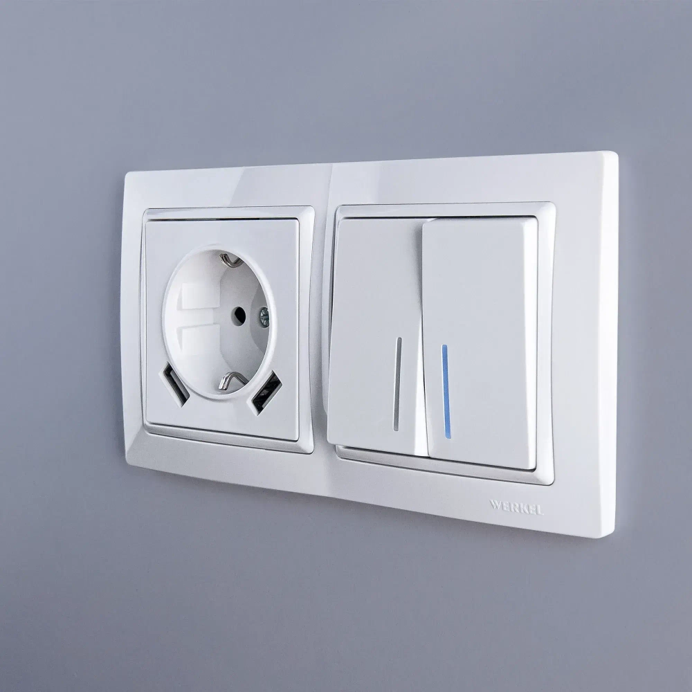 Рамка на 2 поста Snabb Basic (белый) W0022001