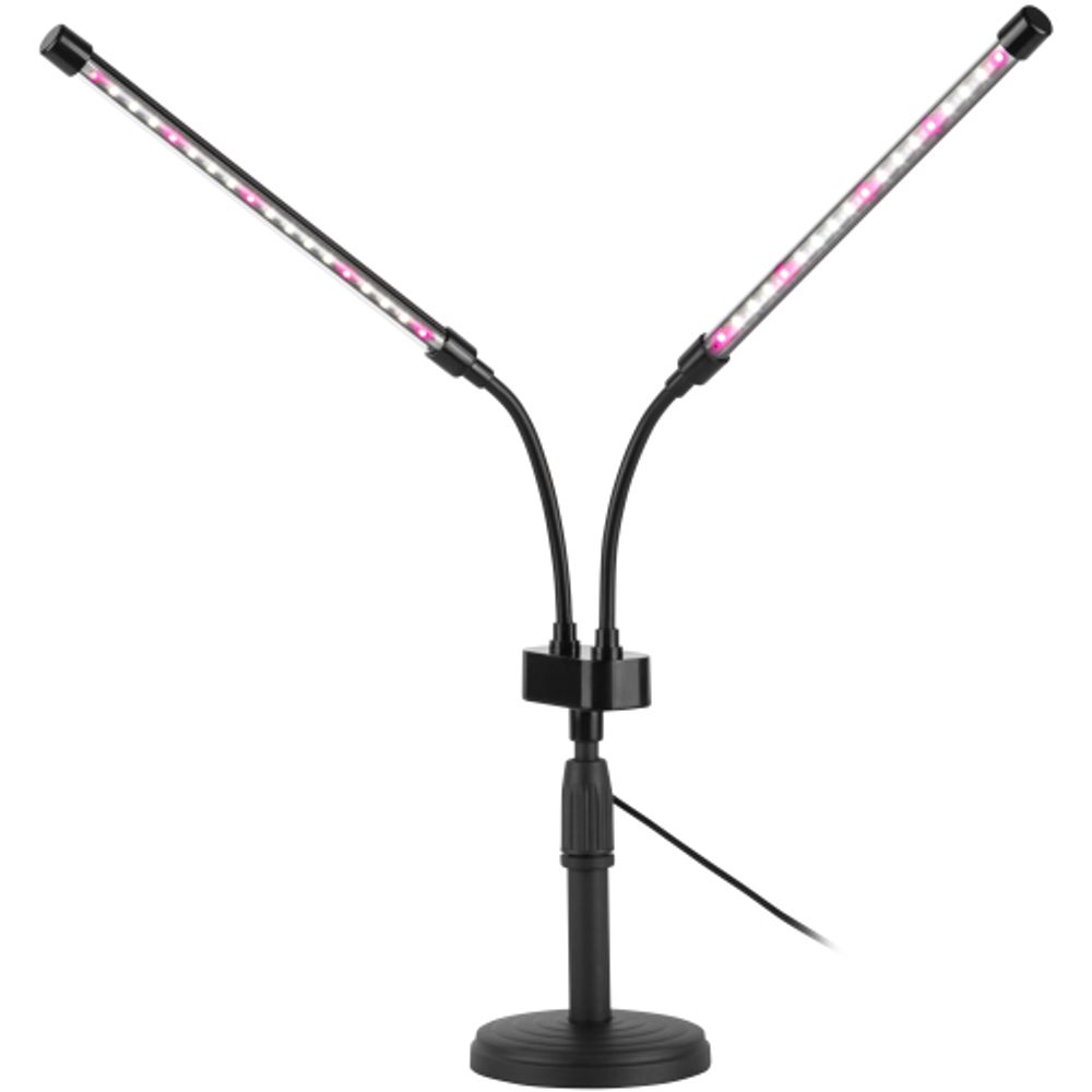 Настольный светильник для растений ЭРА FITO-20W-АLED-Ra полного спектра 20 Вт черный | Интерьерные фито светильники