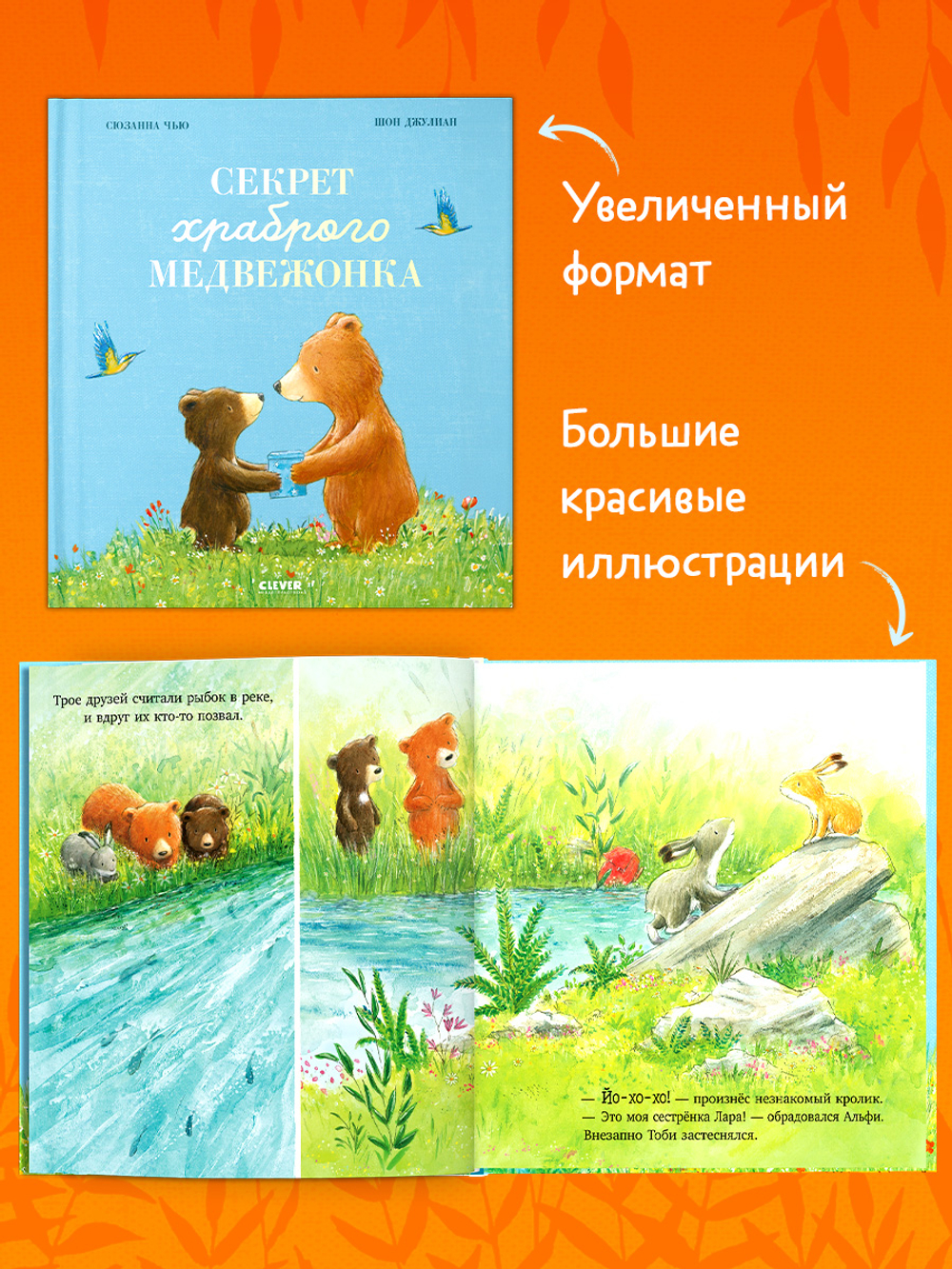 Книжки-картинки. Секрет храброго медвежонка
