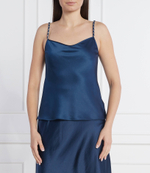 сатиновый топ cermila HUGO - темно-синий(50484569)