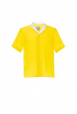 Рубашка с коротким рукавом жёлтая 02-07-23 SS men