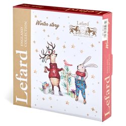 НАБОР ТАРЕЛОК ЗАКУСОЧНЫХ LEFARD "WINTER STORY" 2 ШТ. 20 СМ (КОР=18НАБ.)