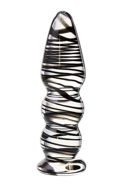 Анальная пробка-елочка - 13 см. (Цвет: прозрачный)