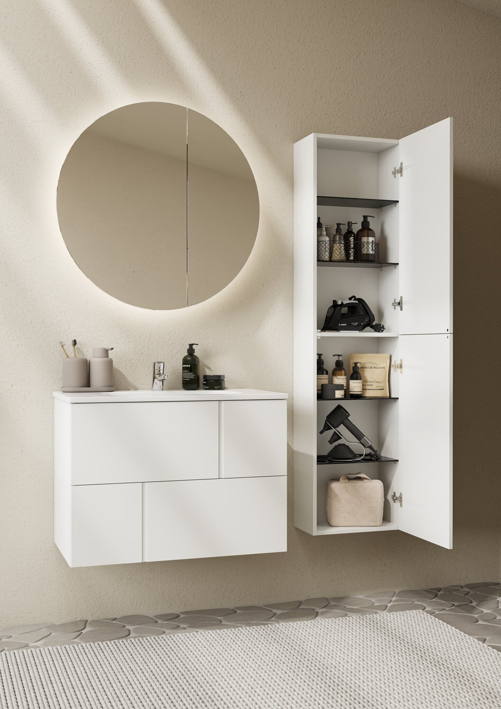 Шкаф-колонна Roca Luna 1600 белая ZRU9307768