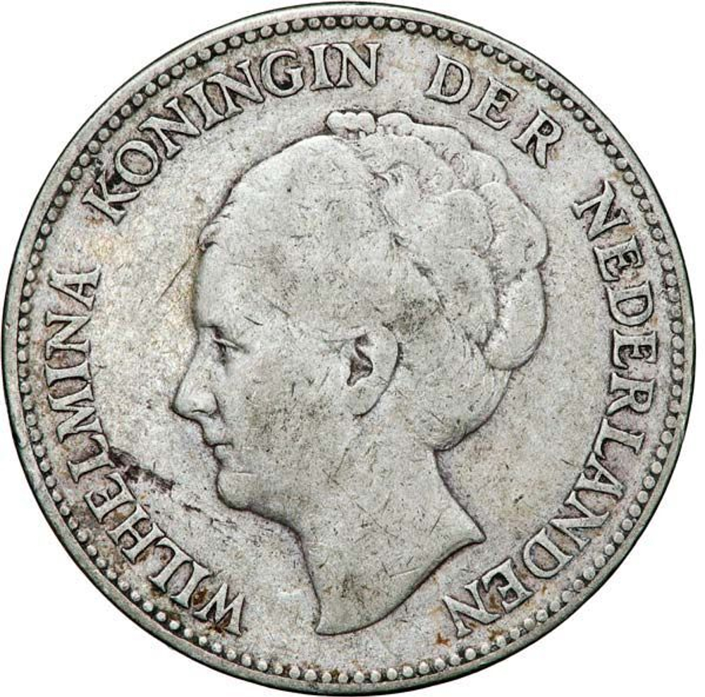 Netherlands, 1 Gulden, 1923 – Queen Wilhelmina, VG
