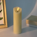 Сувенир с подсветкой «Свеча восковая - Искра» 5,3*17,5 см - облита воском (работает от батареек 2 АА)