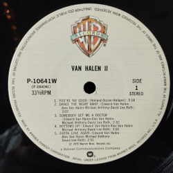 Винтажная виниловая пластинка LP Van Halen II (Japan 1979) (No Obi) Spanish Fly