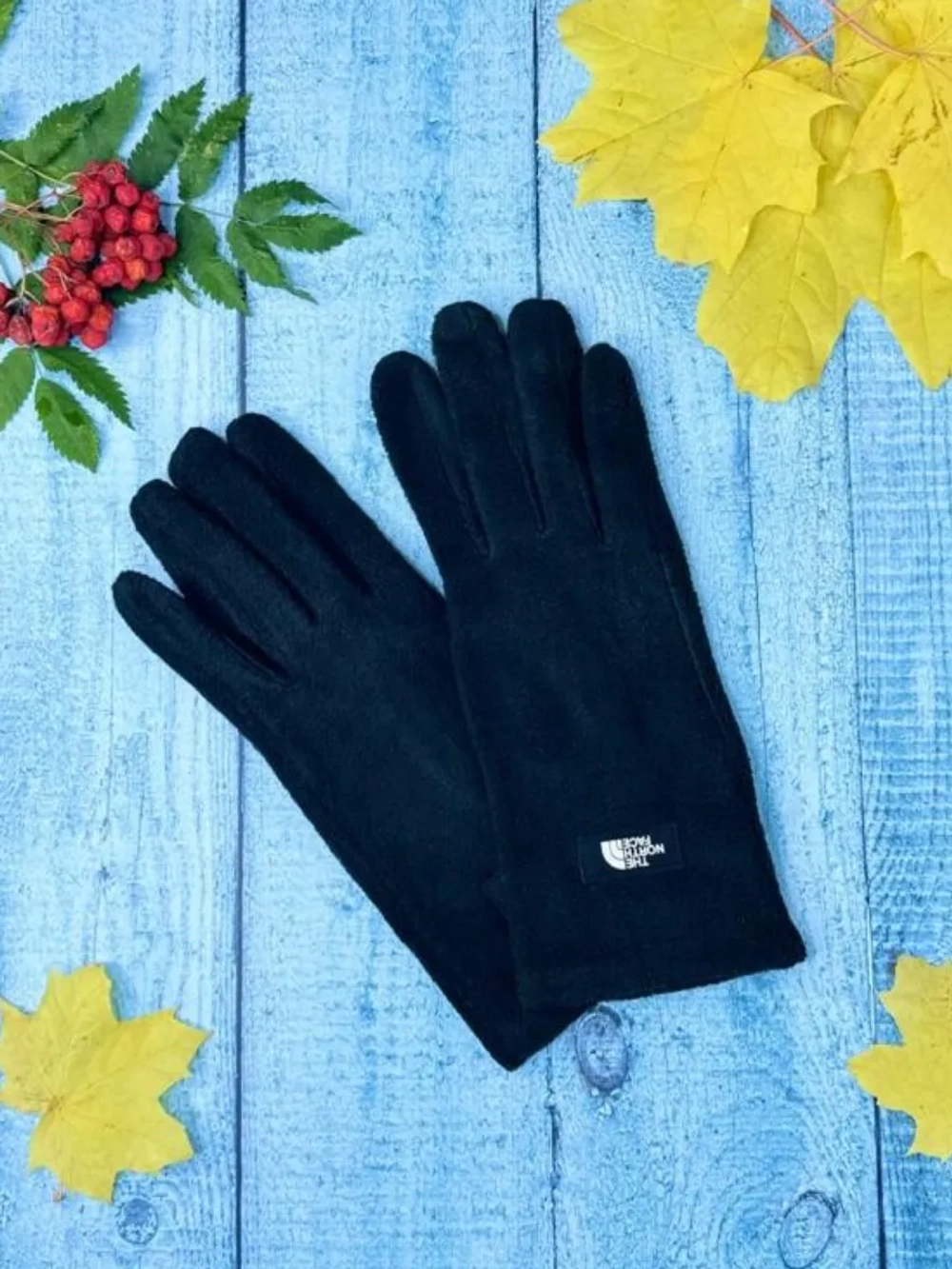 перчатки флисовые осенние теплые