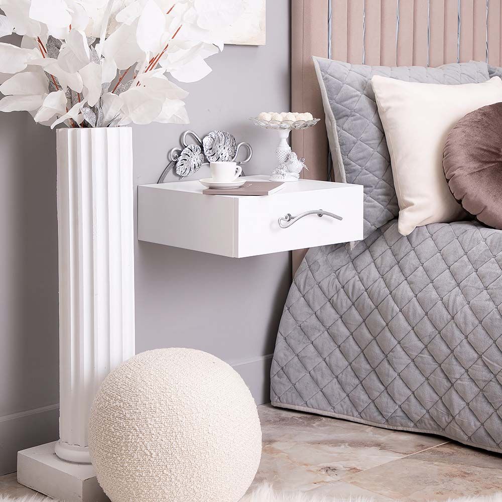 Тумба прикроватная Monstera Deliciosa (Монстера) подвесная Айс