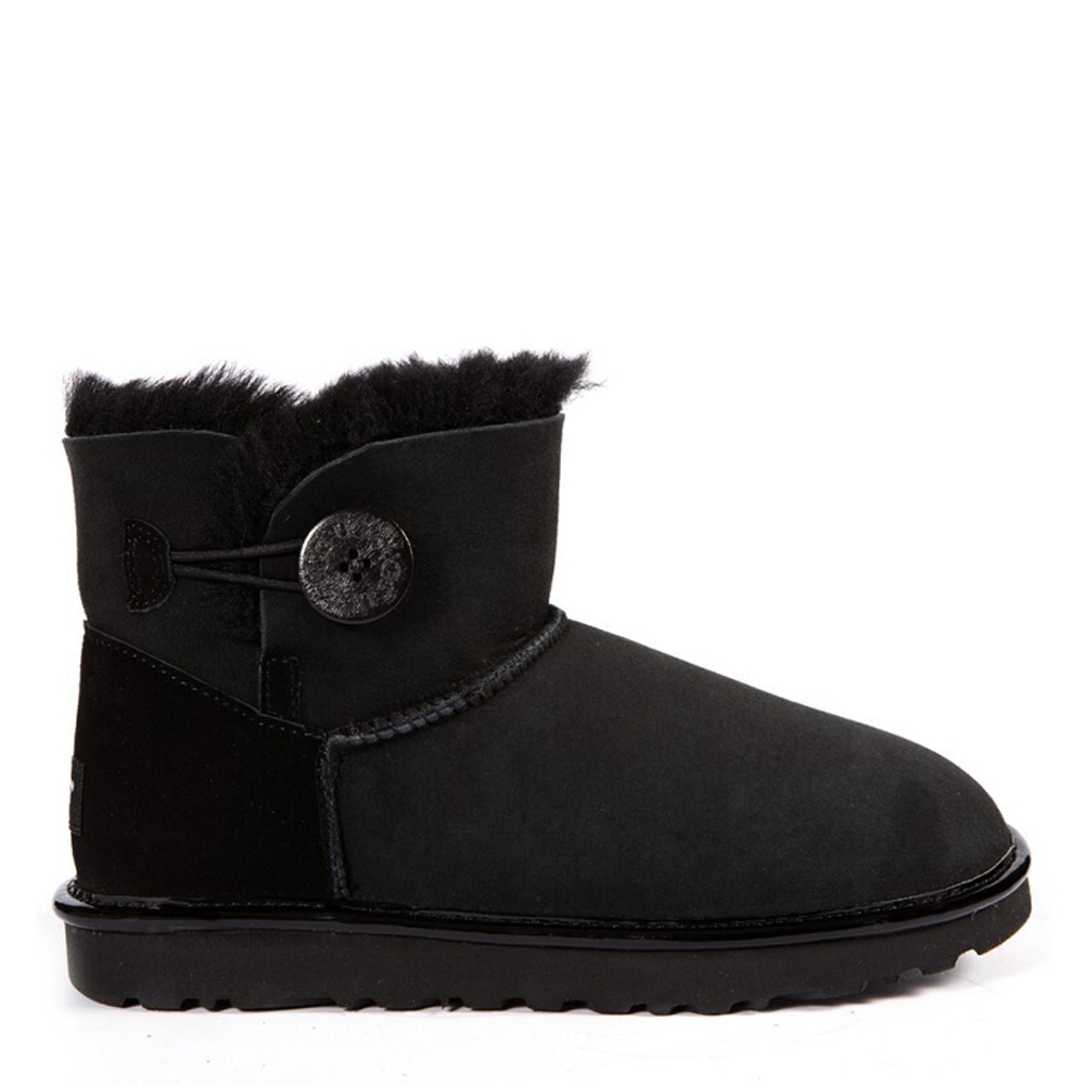 Угги Bailey Button Mini II Metallic Black