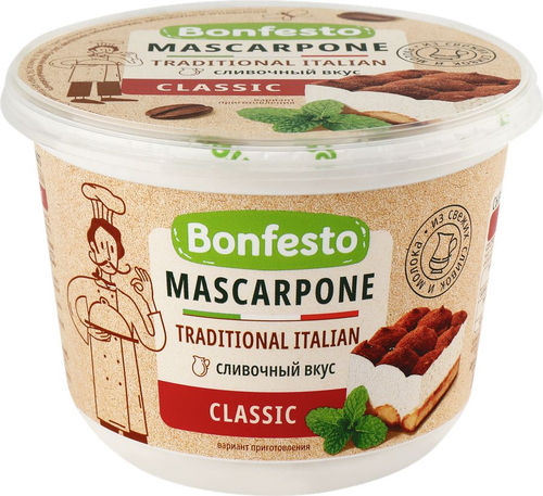Сыр Bonfesto Маскарпоне 78%, 500г